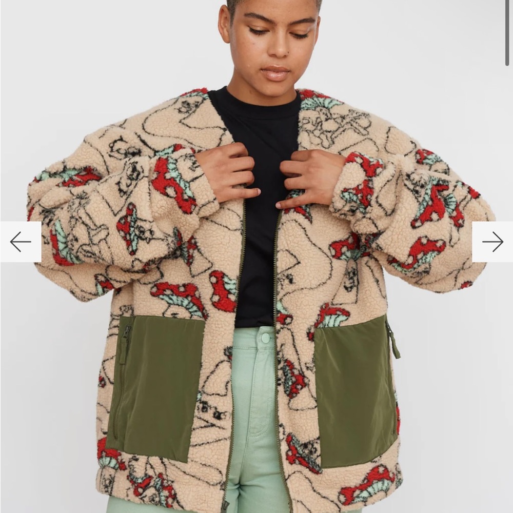 Lazy Oaf Blurred Visions Mushroom Print Fleece